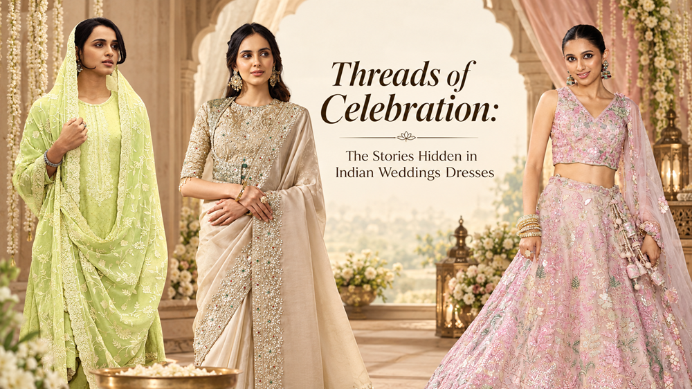Threads of Celebration The Stories Hidden in Indian Wedding Dresses